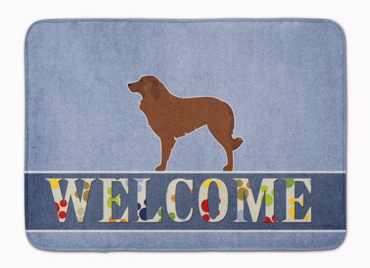 Dog Breed Print Machine Washable Memory Foam Welcome Mat