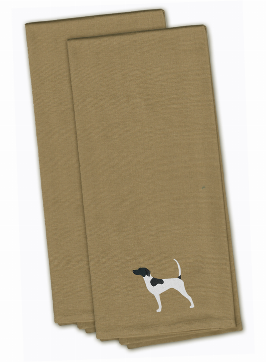 Dog Design Embroidered Kitchen Towel Set of 2