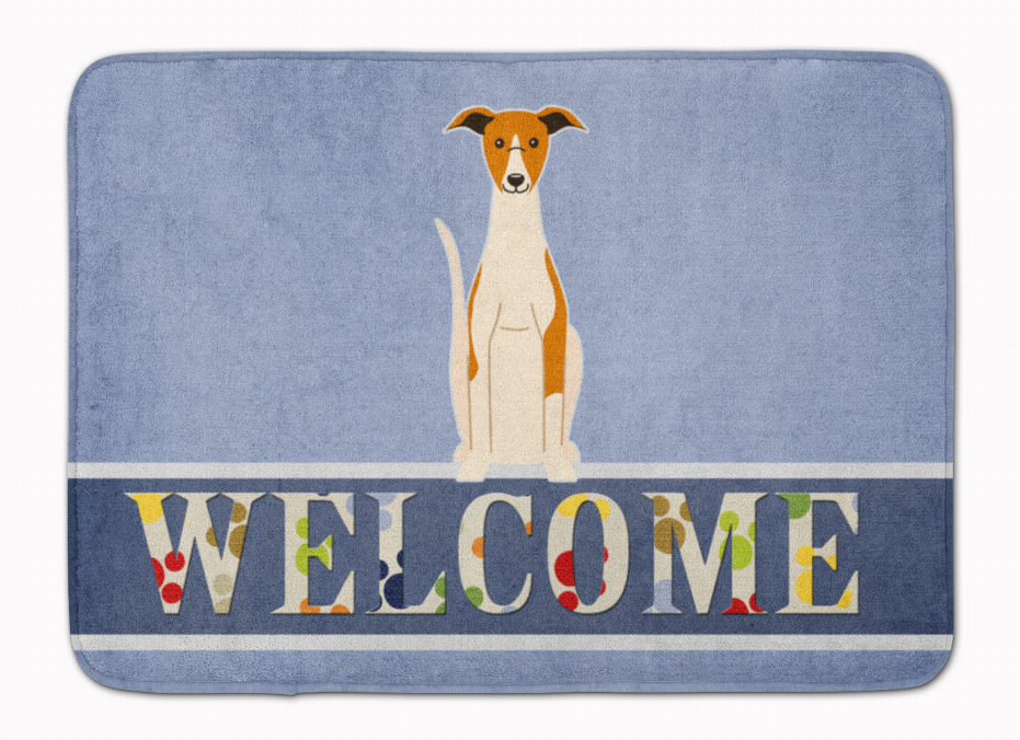 Dog Breed Print Machine Washable Memory Foam Welcome Mat