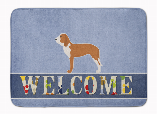 Dog Breed Print Machine Washable Memory Foam Welcome Mat