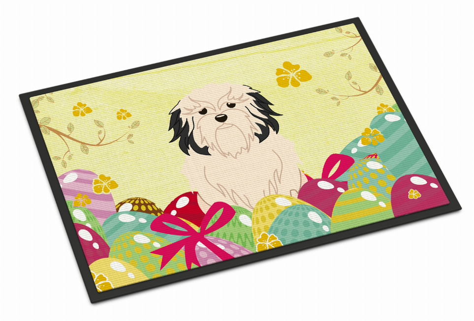 Easter Eggs Dog Art Indoor or Outdoor Mat