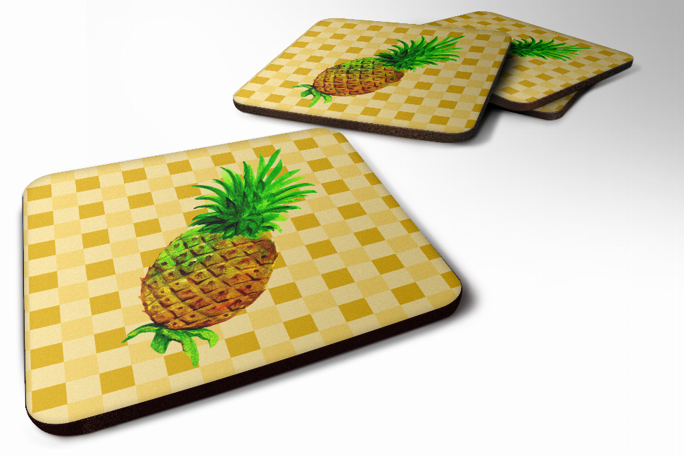 Whole Fruit on Basketweave Foam Coaster