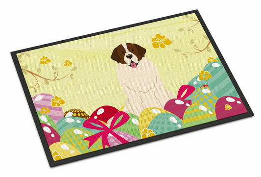 Easter Eggs Dog Art Indoor or Outdoor Mat