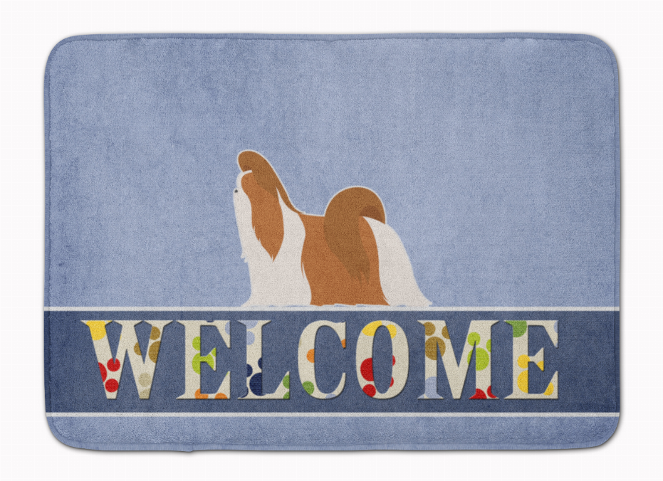 Dog Breed Print Machine Washable Memory Foam Welcome Mat