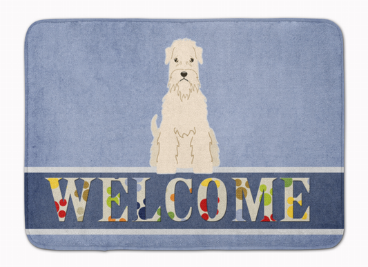 Dog Breed Print Machine Washable Memory Foam Welcome Mat