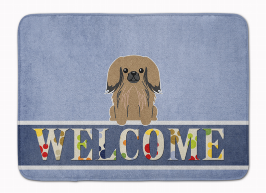 Dog Breed Print Machine Washable Memory Foam Welcome Mat