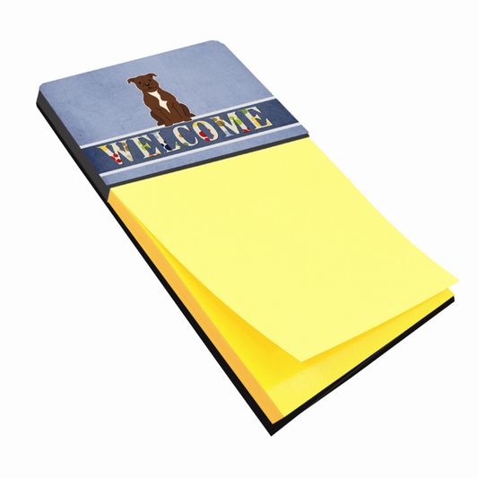 Welcome Design with Dog Sticky Note Holder