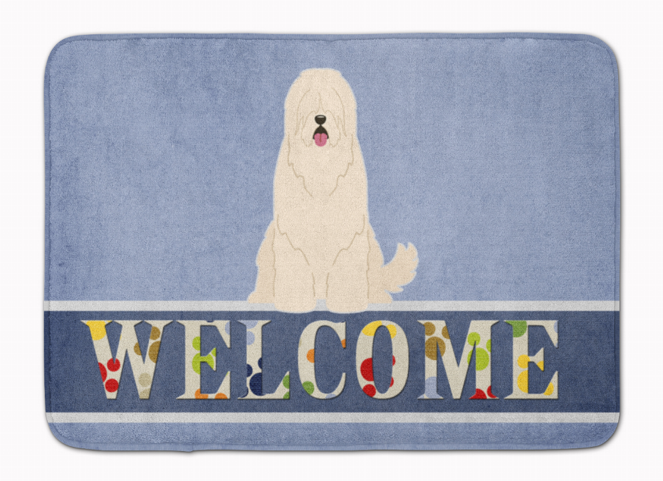 Dog Breed Print Machine Washable Memory Foam Welcome Mat