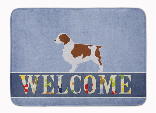 Dog Breed Print Machine Washable Memory Foam Welcome Mat