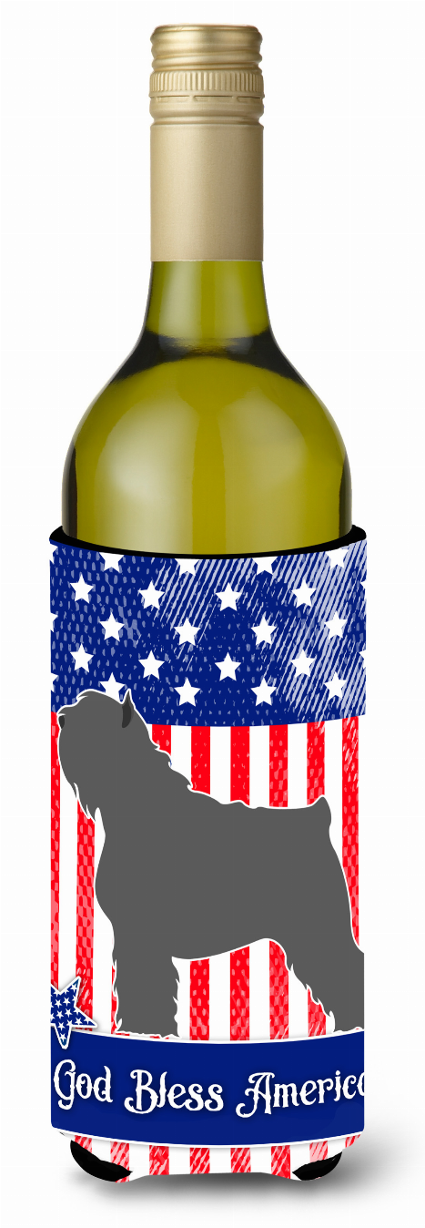 American Flag and Dog Wine Bottle Hugger