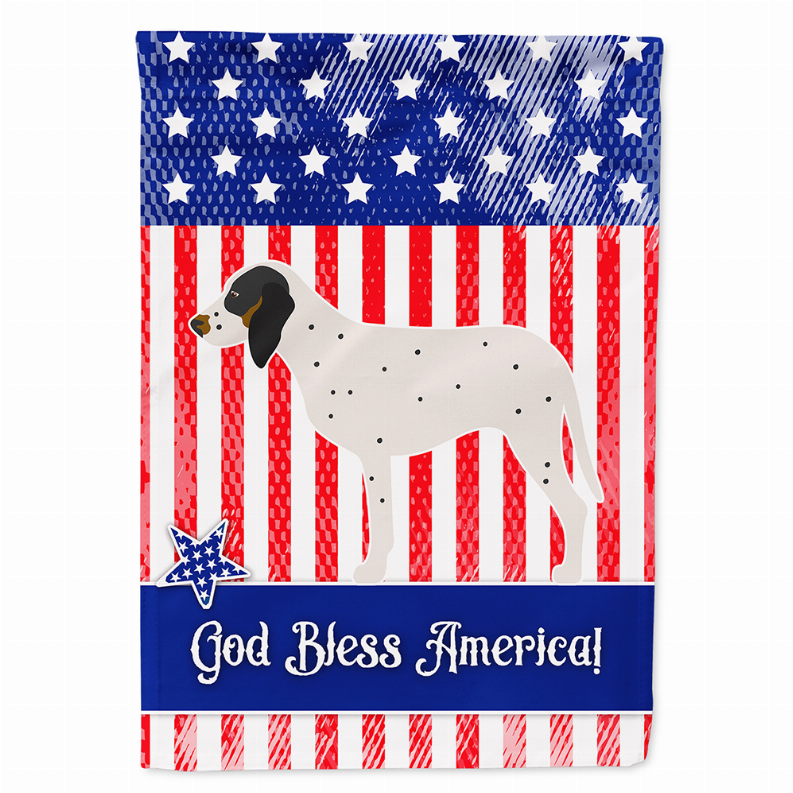 Dog Print American Flag Garden Size