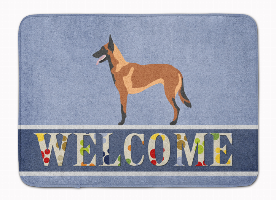 Dog Breed Themed Welcome Machine Washable Memory Foam Mat