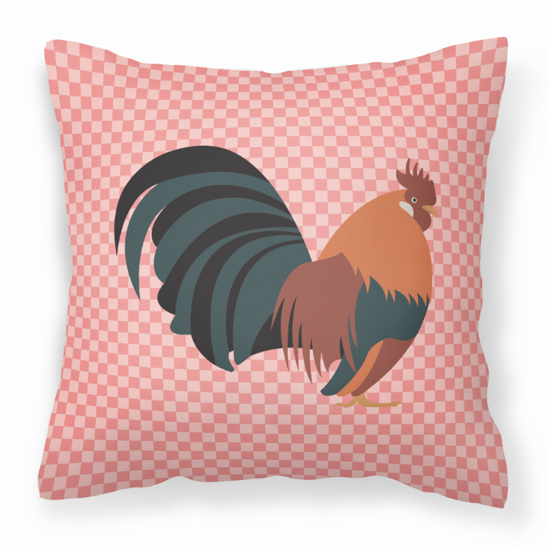 Animal Art Checkboard Design Fabric Decorative Pillow