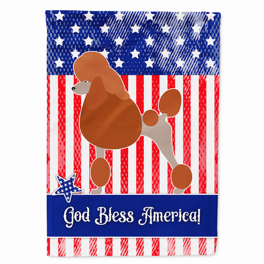 Dog Print American Flag Garden Size