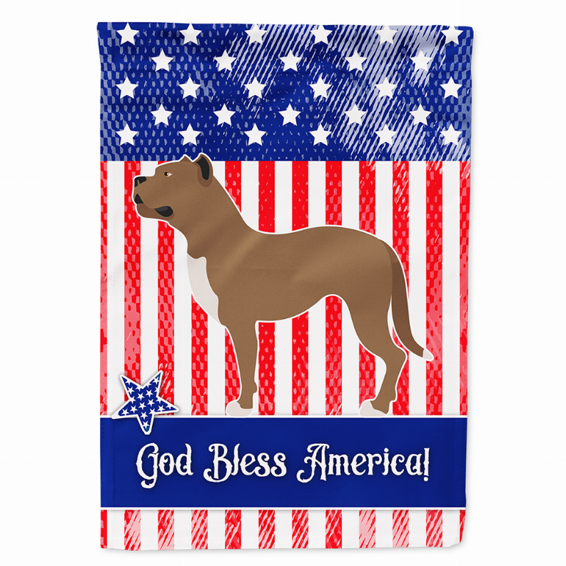 Dog Print American Flag Garden Size