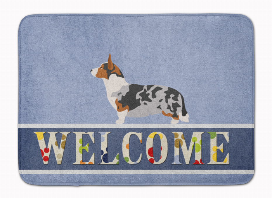 Dog Breed Themed Welcome Machine Washable Memory Foam Mat