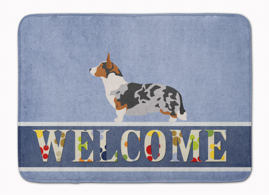 Dog Breed Themed Welcome Machine Washable Memory Foam Mat