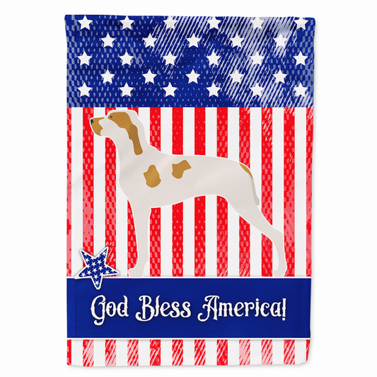 Dog Print American Flag Garden Size