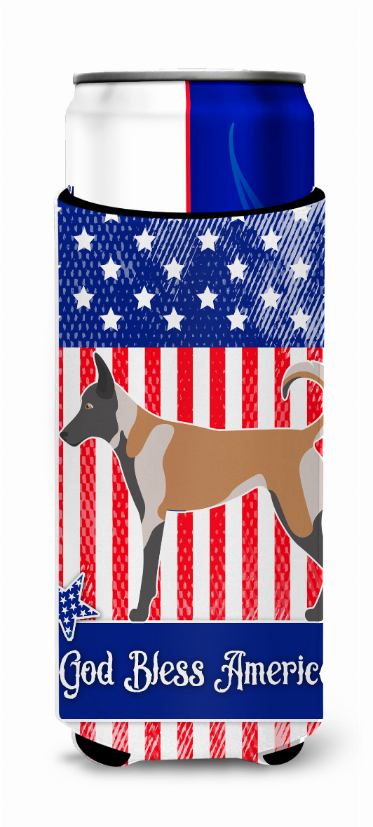 Dog with American Design Ultra Hugger for slim cans