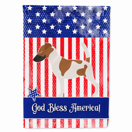 Dog Print American Flag Garden Size