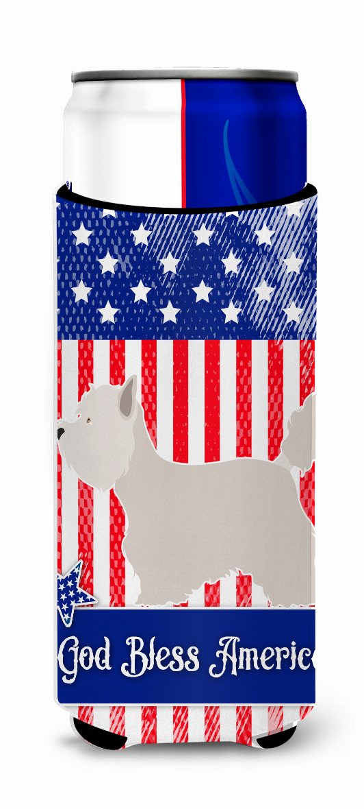 Dog with American Design Ultra Hugger for slim cans