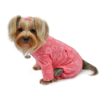 Blush of Love Fleece Turtleneck Pajamas