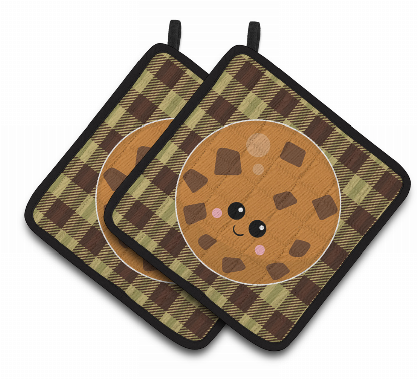 Food Face Pair of Pot Holders