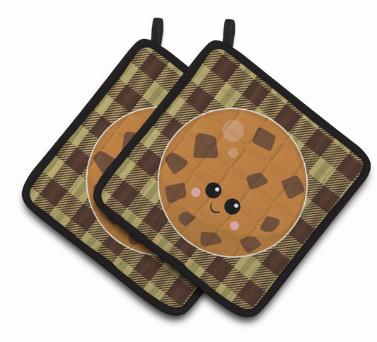 Food Face Pair of Pot Holders