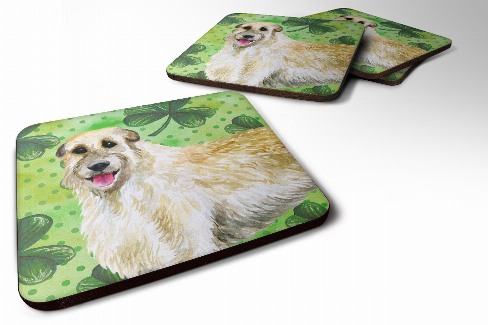 St Patrick's Design with Dog Foam Coaster Set of 4