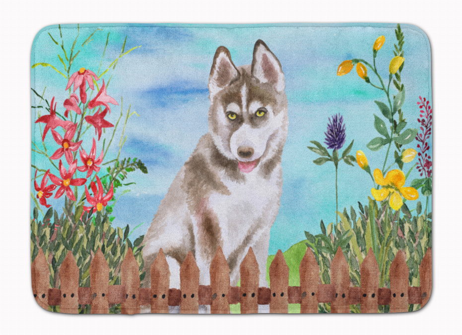 Spring Dog Art Machine Washable Memory Foam Mat