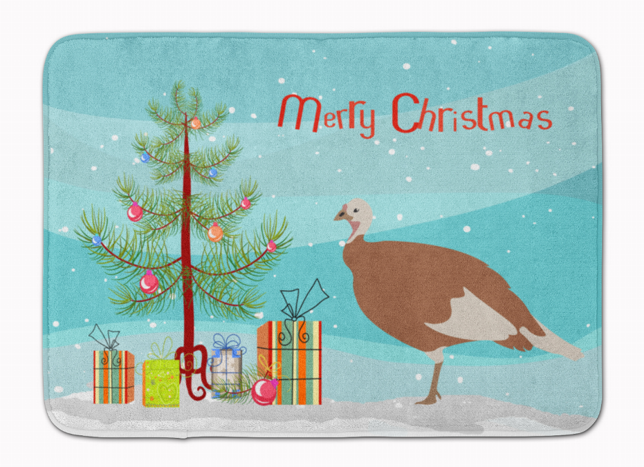 Bird Christmas Machine Washable Memory Foam Mat