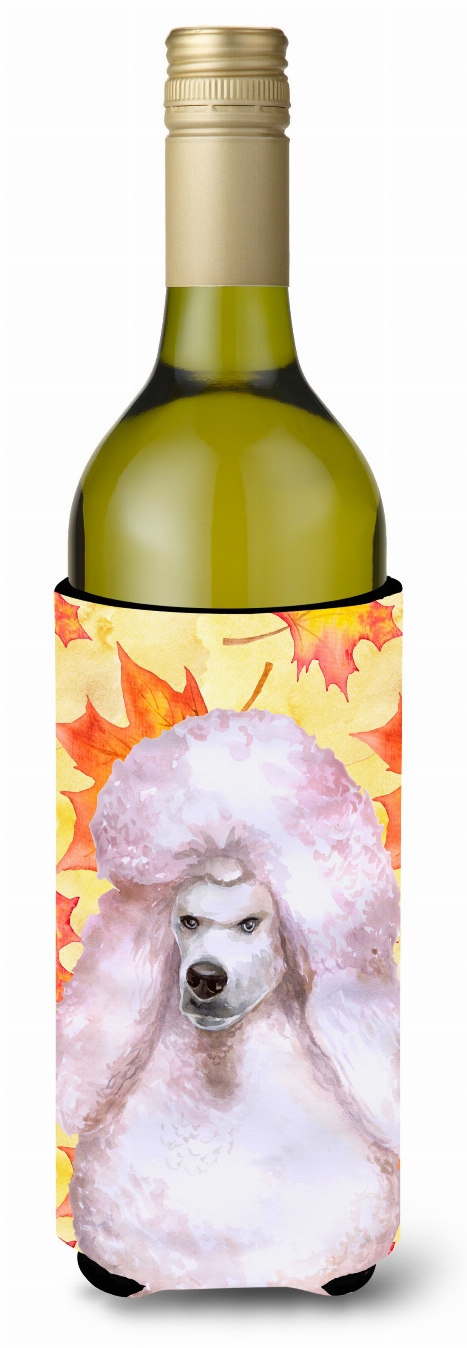 Dog with Fall Design Wine Bottle Hugger