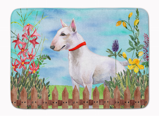 Spring Dog Art Machine Washable Memory Foam Mat