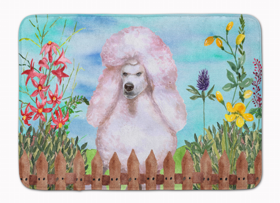 Spring Dog Art Machine Washable Memory Foam Mat