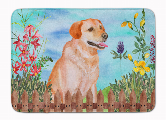 Spring Dog Art Machine Washable Memory Foam Mat