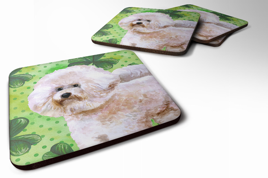 St Patrick's Design with Dog Foam Coaster Set of 4