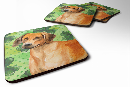 St Patrick's Design with Dog Foam Coaster Set of 4