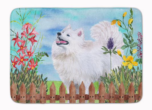 Spring Dog Art Machine Washable Memory Foam Mat