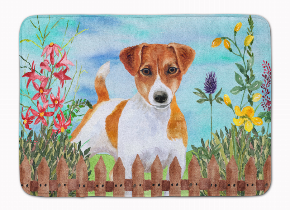 Spring Dog Art Machine Washable Memory Foam Mat