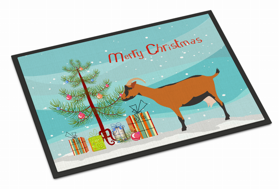 Goat Art Christmas Indoor or Outdoor Mat