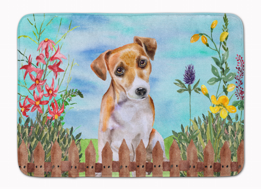 Spring Dog Art Machine Washable Memory Foam Mat