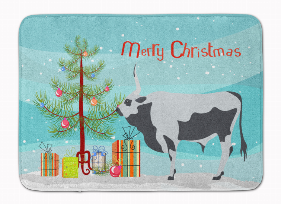 Camel/Cow Art Christmas Machine Washable Memory Foam Mat