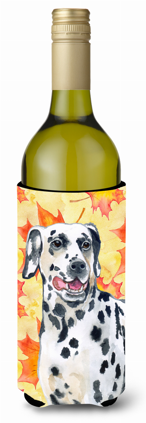 Dog with Fall Design Wine Bottle Hugger