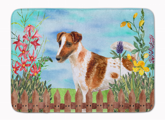 Spring Dog Art Machine Washable Memory Foam Mat