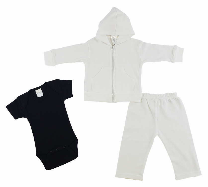 Bambini Infant Sweatshirt, Onezie and Pants - 3 Piece Set