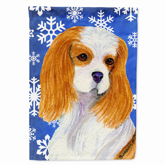 Winter Snowflakes Holiday Dog Flag Garden Size