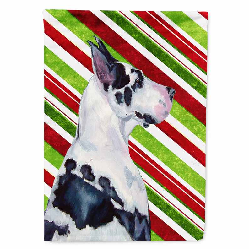 Candy Cane Holiday Christmas Dog Flag Garden Size