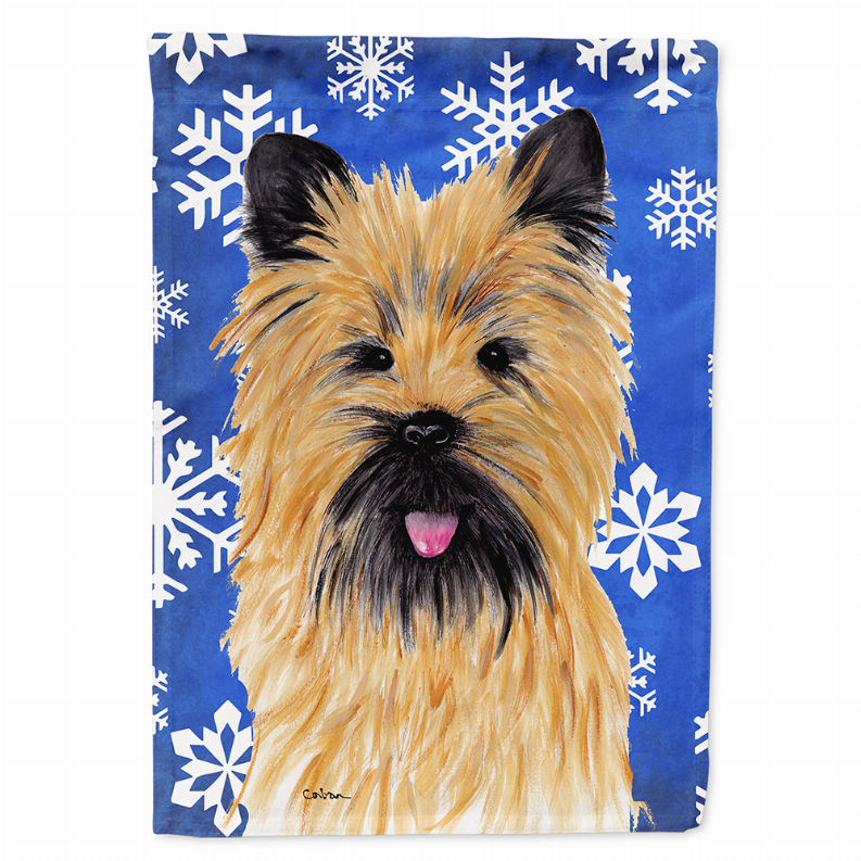 Winter Snowflakes Holiday Dog Flag Garden Size