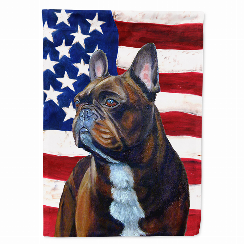 USA American Flag with Dog Flag Garden Size