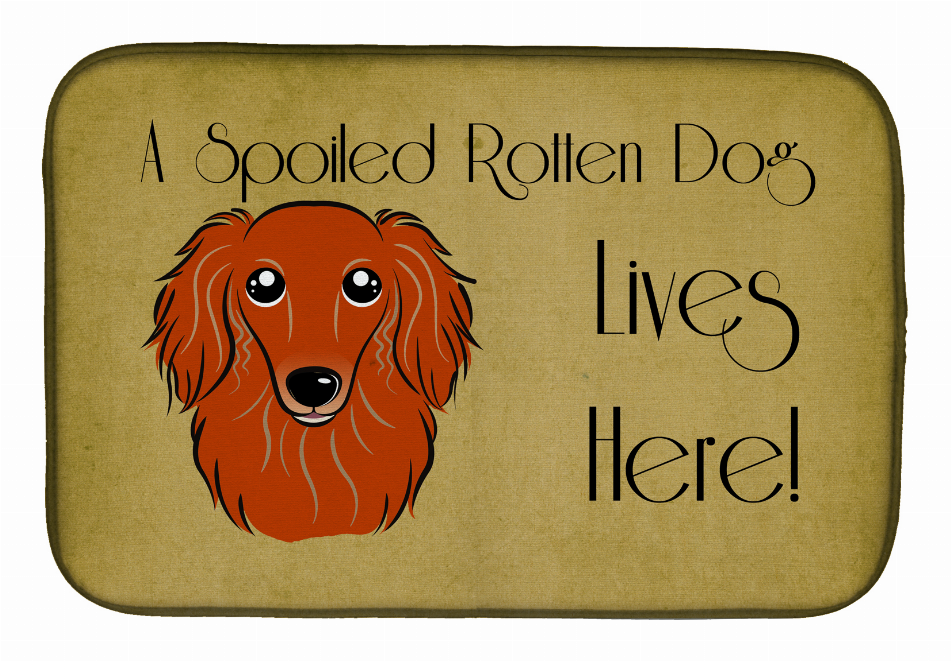 Spoiled Dog Lives Here Dish Drying Mat